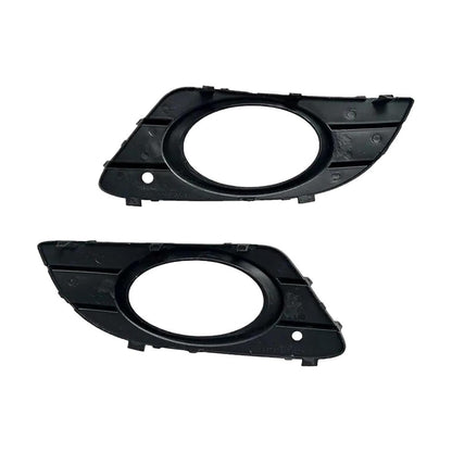 2X Black Front Bumper Fog Light Covers for Mercedes Benz CLK (2005–2009)