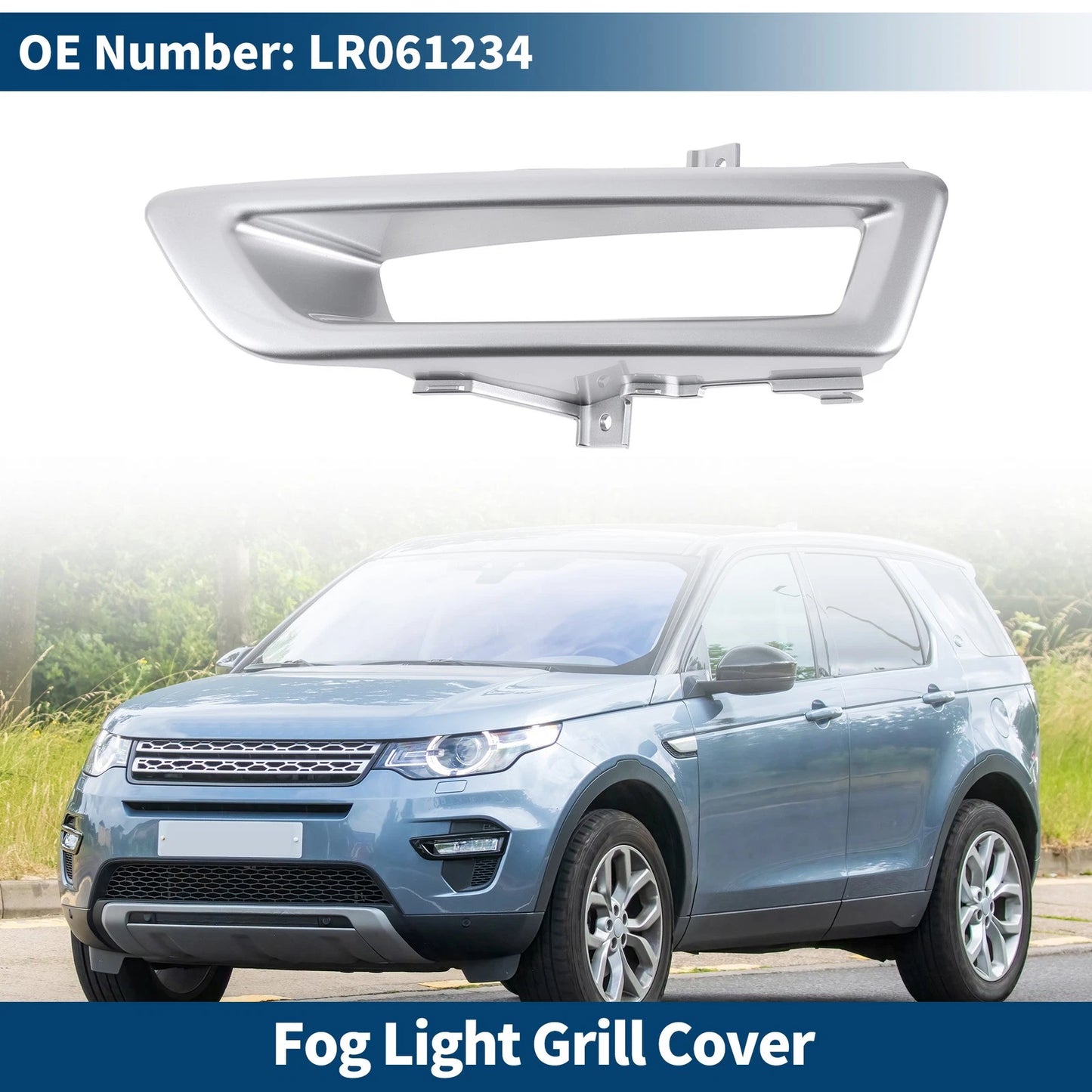 1 Pc Fog Light Grill for Land Rover Discovery Sport (2015–2020) LR061234