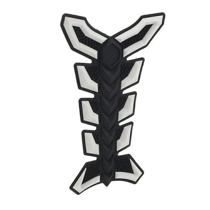 3D Decal Sticker Protector for Motorcycle White Gas Fuel Oil Tank Pad Fish Bone