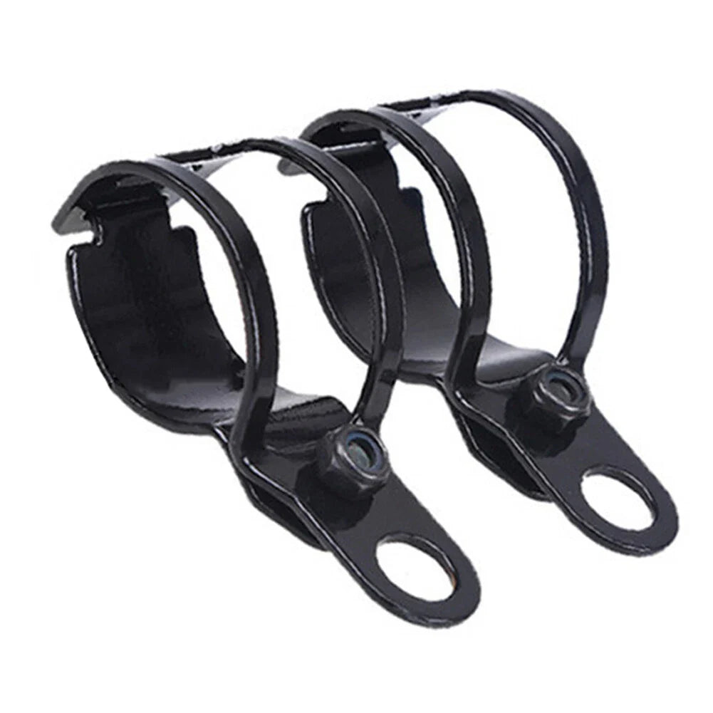 Fork Ear Clamp Turn Signal Light Mount Bracket for Harley Chopper Black