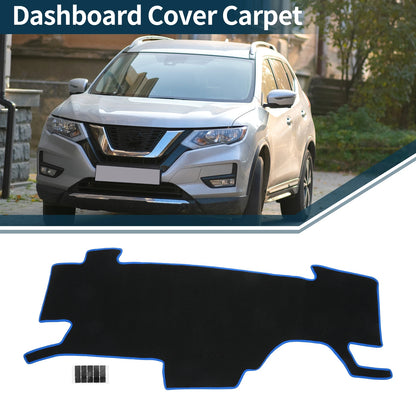 Dashboard Dash Cover Mat for Nissan Note e-Power E13 (2020–2024) Black Blue Set