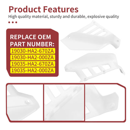Radiator Shrouds for Honda ATC250R (1985–1986) - White Left + Right