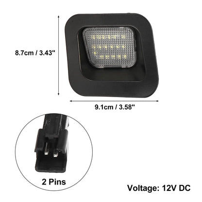 LED License Plate Light Lamp Assembly for Dodge Ram 1500 2500 3500 (2002-2023)