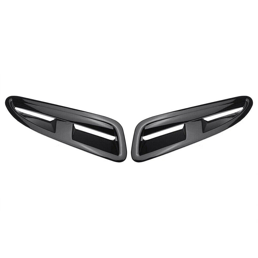 ABS Plastic Front Bonnet Vents Gloss Black for Jaguar XKR XK8 (2002-2009)