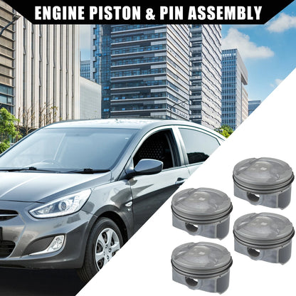 Set of 1 Engine Piston and Pin Assembly for Hyundai Accent Sport (2012–2017)