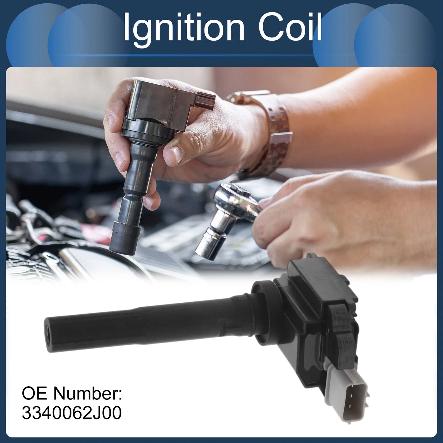 Ignition Coil Pack No. 3340062J00 for Chevrolet Metro L4 1.3L (1999–2001)