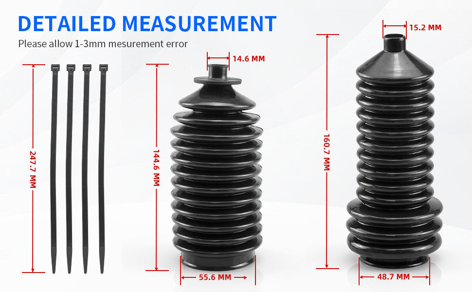 Steering Rack Boots for Polaris Ranger RZR (2008–2023)