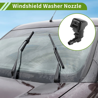 Set of 1 Windshield Washer Nozzle w/ Hose Connector for Ford (No. 8L8Z17603AA)