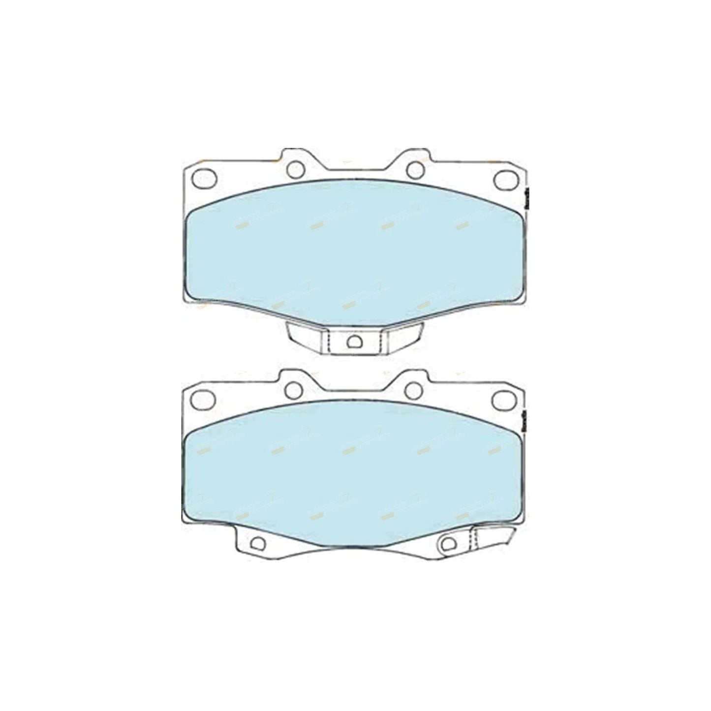 Set of 4 Bendix Front Disc Brake Pads for Hilux (LN167R, LN172R)