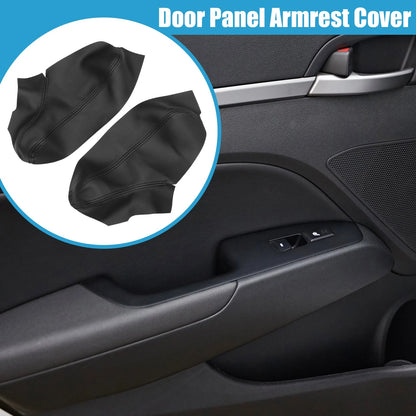 1 Pair Front Door Panel Armrest Cover for Dodge Charger (2011–2019) Black