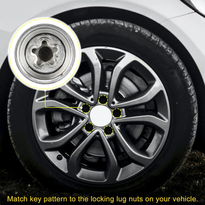 302 Wheel Lock Lug Nut Set with Protector Socket for Mercedes Benz