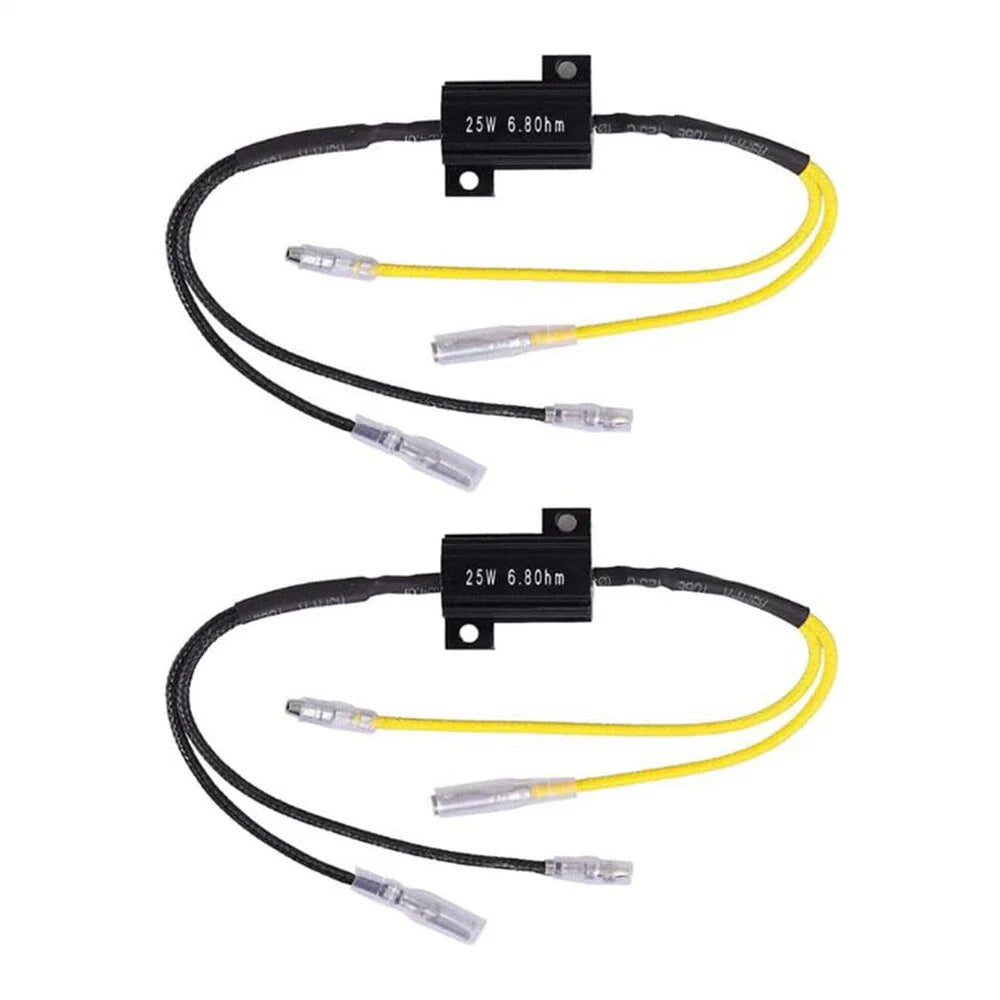 4 x 6.8Ohm 25W LED Mini Turn Signal Resistors for Motorcycle