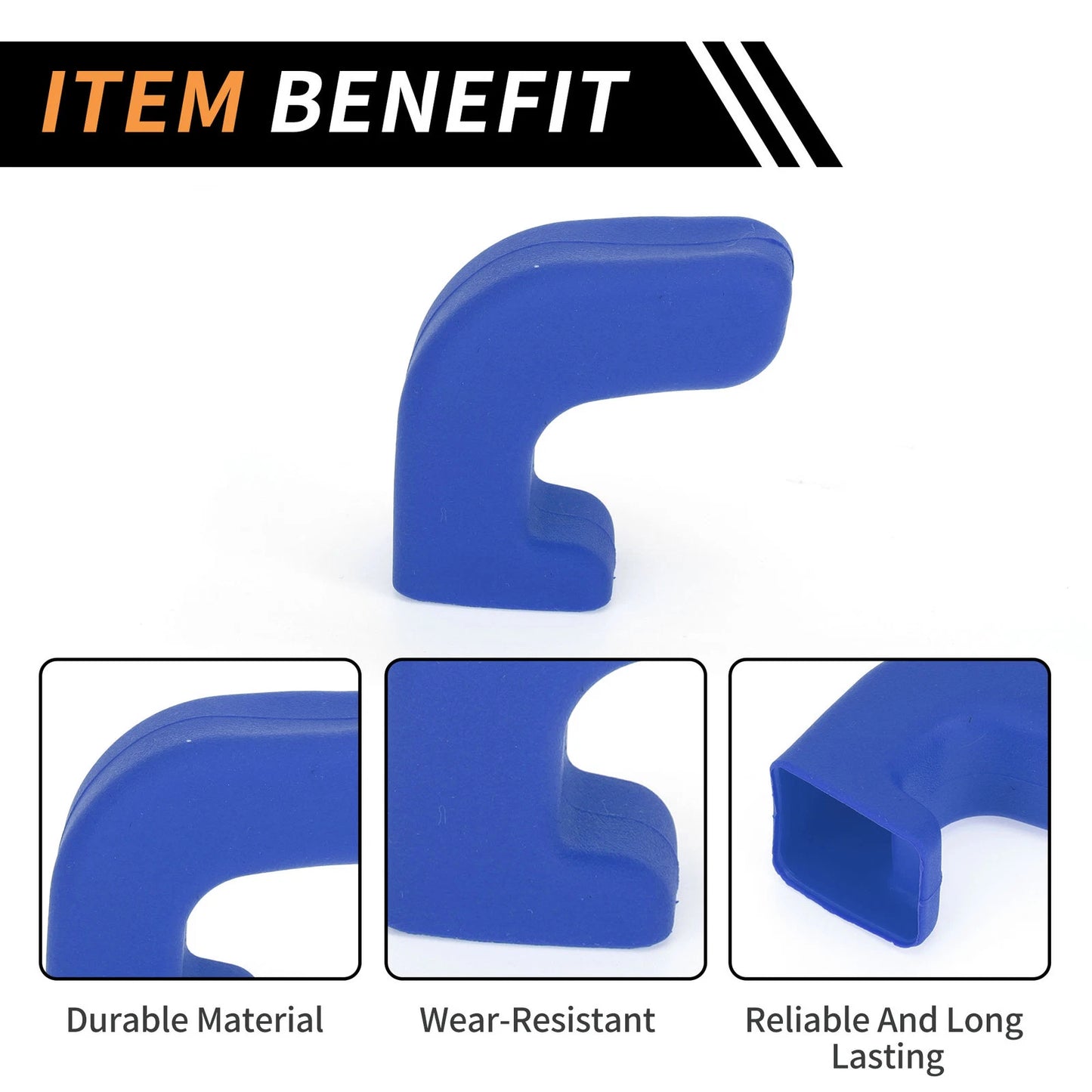2pcs Tow Hook Covers for Jeep Wrangler JK JL Gladiator TJ (2007–2023) Blue