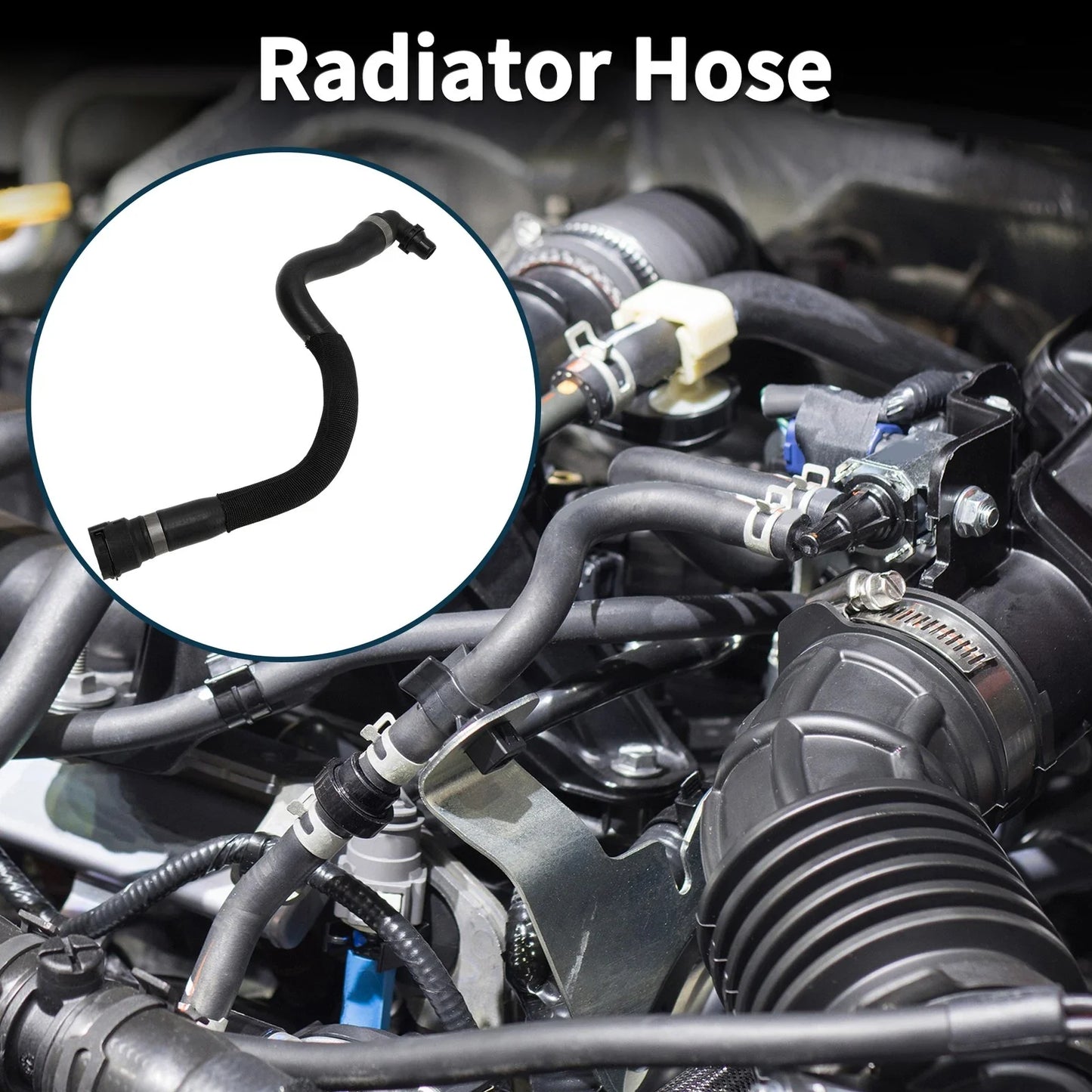 Radiator Heater Hose for BMW X5 (2008-2013) Coolant Hose Black