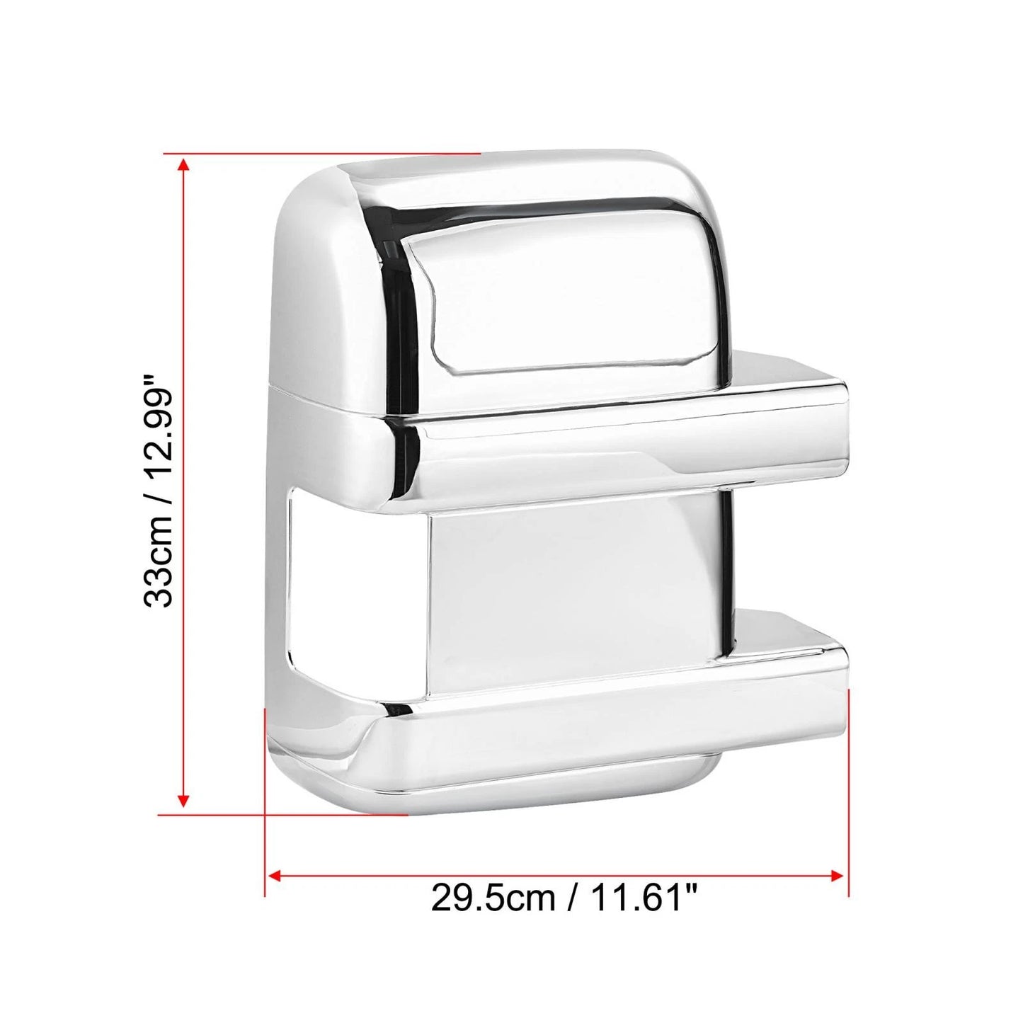 Chrome ABS Side Door Mirror Covers for Ford F250 F350 F450 (2008–2016)