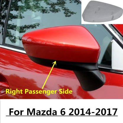 Red Right Passenger Side Rearview Mirror Cover Cap for Mazda 6 (2014–2017)