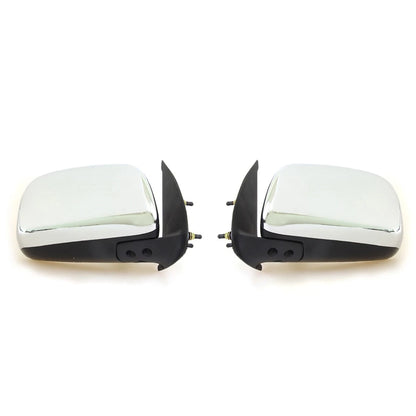 Set of 2 Chrome Door Wing Mirrors for Toyota Hilux (2005–2012)