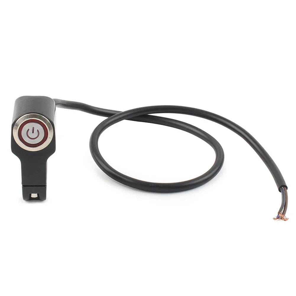 LED On Off Switch Button for Motorcycle Handlebar Headlight Fog Spot Light