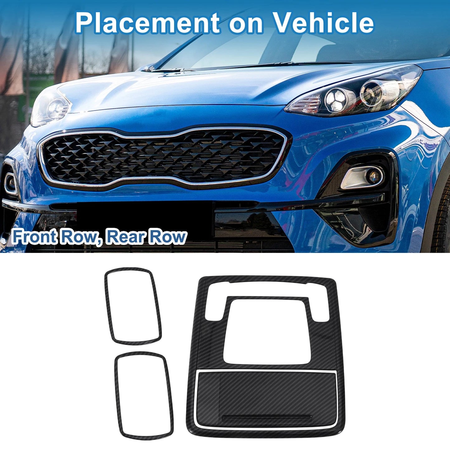 Light Trim Bezel for Honda Stepwgn (2023) - Front Row, Rear Row Lamp Cove