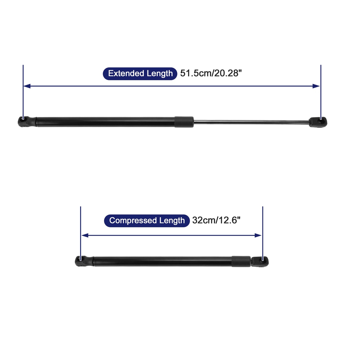 2 Pcs Rear Hatch Lift Support Struts No. 2037400045 for Mercedes-Benz C-Class (2015–2021)