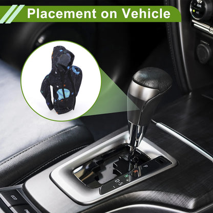 Gear Shift Knob Cover for Universal Car SUV Truck (Hoodie Style, Light Blue)