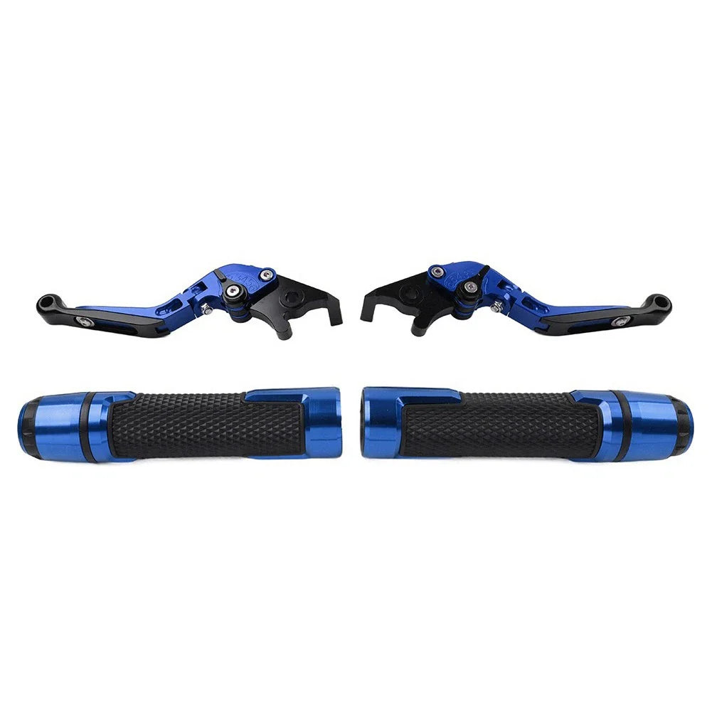 Folding Extendable Brake Clutch Levers & Handlebar Grips for Kawasaki Z1000