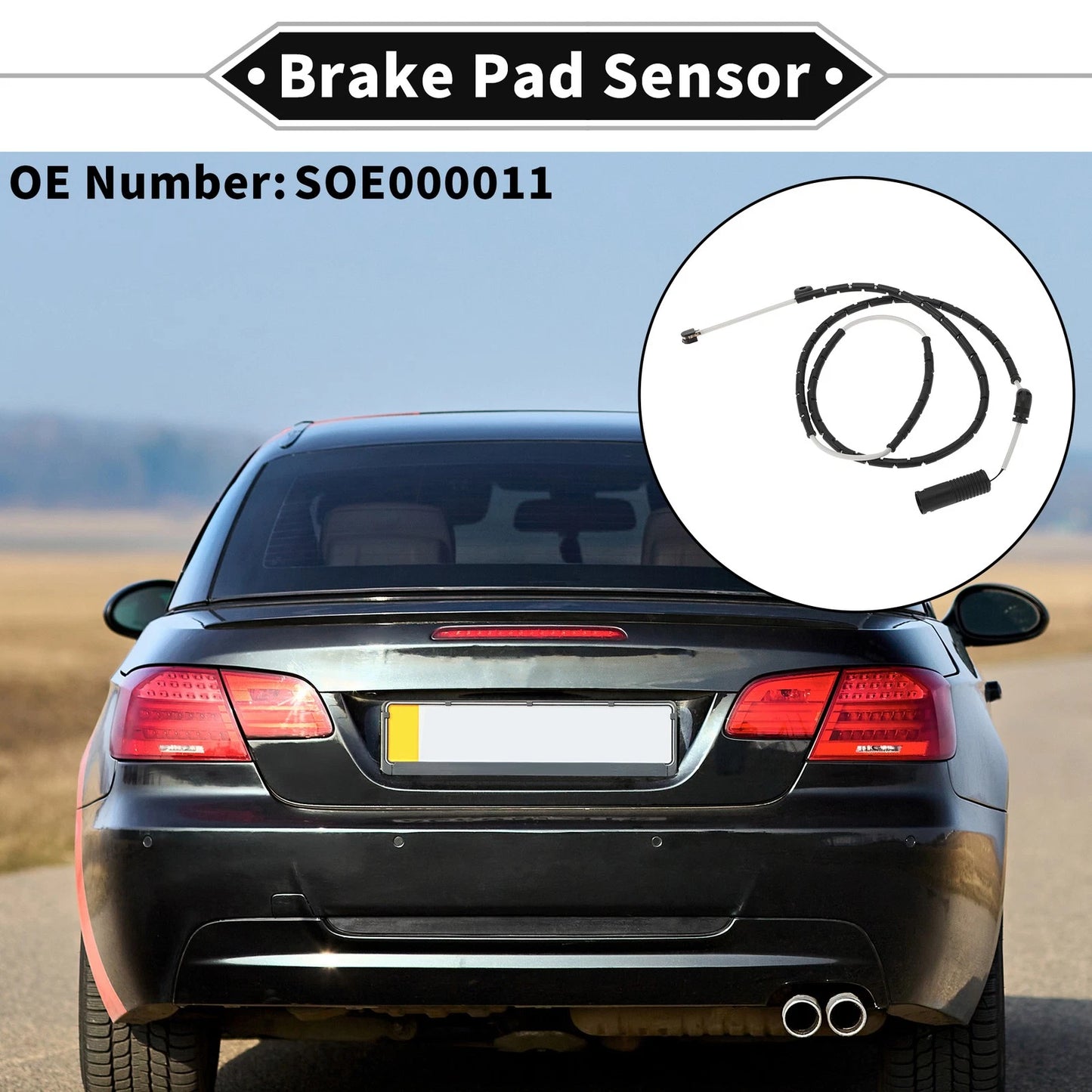 1pc Rear Brake Pad Wear Sensor for Range Rover L322 (2002–2005) No.SOE000011