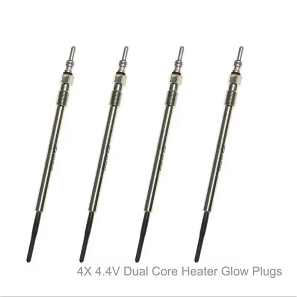 4 Pcs 4.4V Dual Core Heater Glow Plugs for Suzuki Saab 9-5 9-3 9-3X (2003-2011)