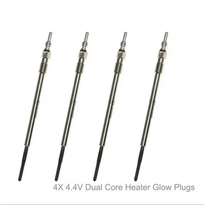 4 Pcs 4.4V Dual Core Heater Glow Plugs for Suzuki Saab 9-5 9-3 9-3X (2003-2011)