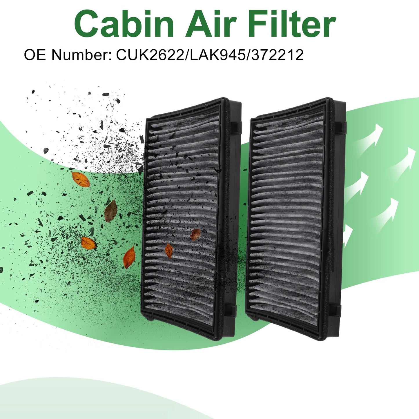 Cabin Air Filter for Chevrolet Captiva C100 (2006–2018) CUK2622