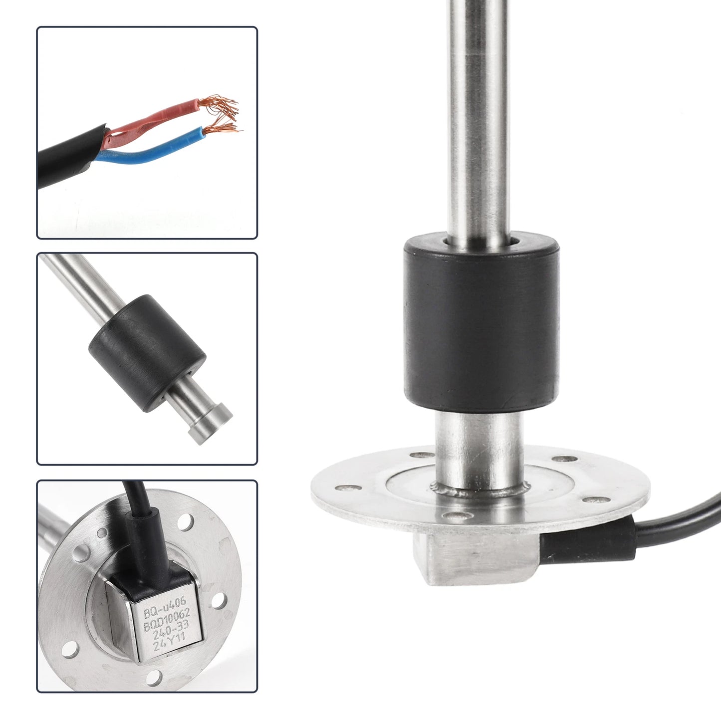 Fuel Sending Unit and Gauge Kit 240-33 Ohm 15.98" for Boat Car Truck