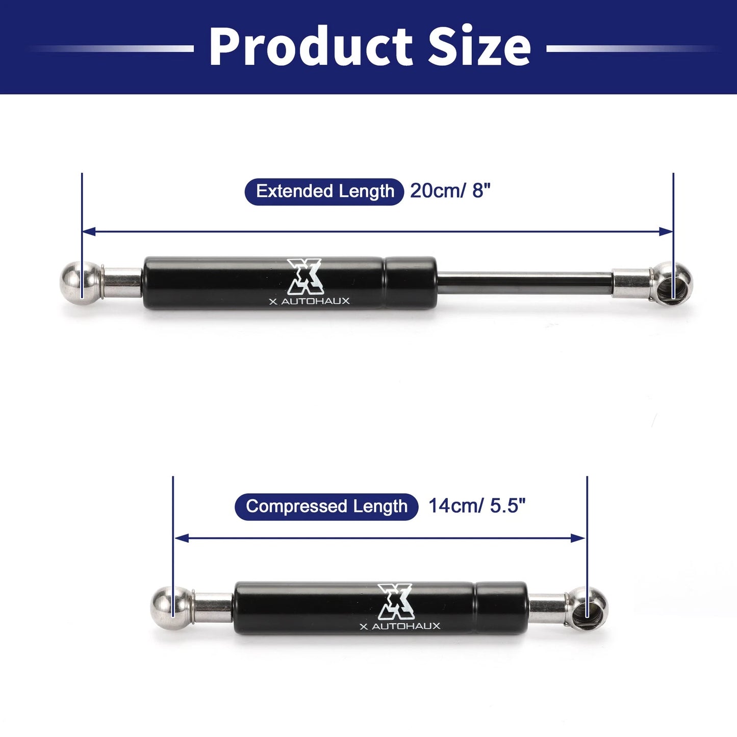 1 Pc 8 Inch Black Lift Support Strut Gas Spring for RV Car