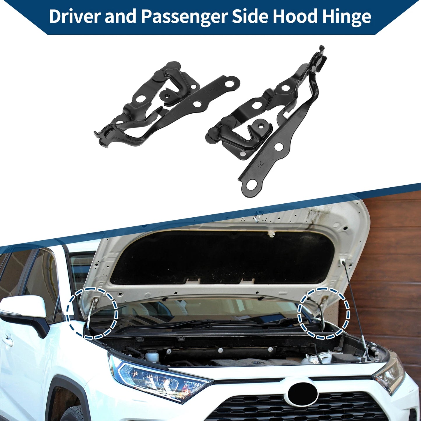 Hood Hinges for Lexus ES350 (2007–2012) 5342033210 1 Pair