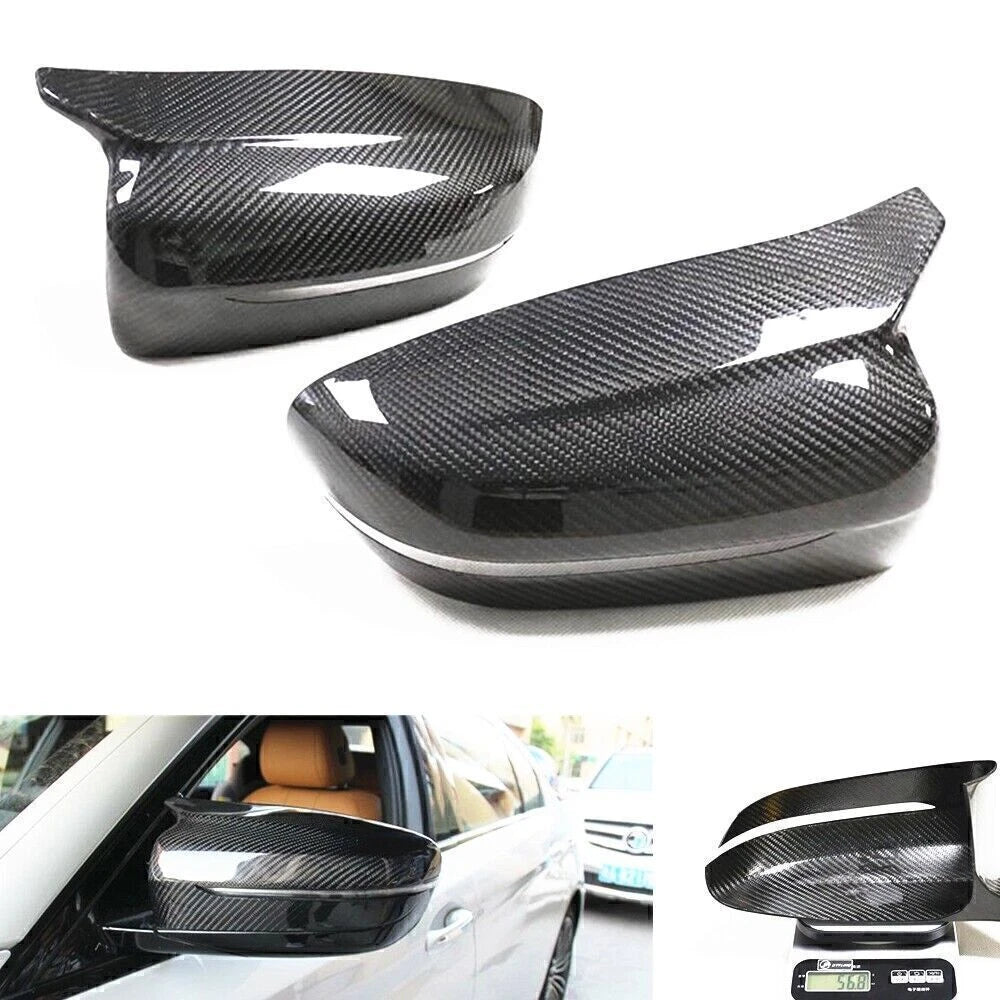 1 Pair Rearview Side Mirror Cap Covers for 2017-2020 BMW G30/G31/G38 5 Series