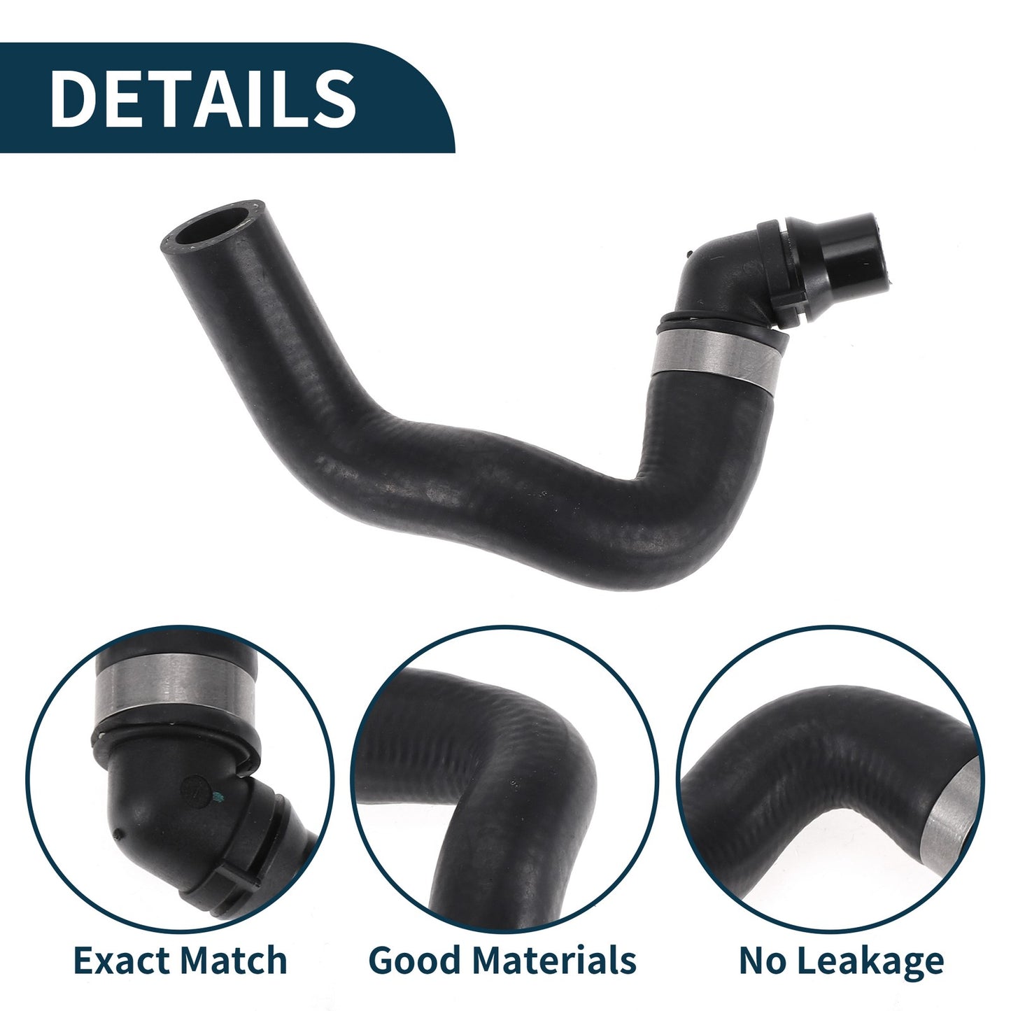 Radiator Coolant Hose for Mercedes-Benz S550 (2007–2011) Rubber