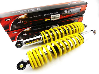 365mm JBS Yellow/Chrome Shock Absorbers for Yamaha TT500 (1977-1981)