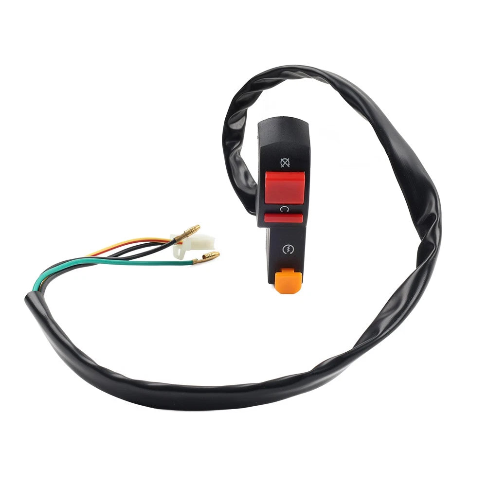 Universal 12V Handlebar ON/OFF Switch for Motorcycle Scooter Dirt Bike (7/8")