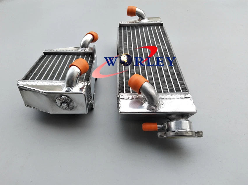 Aluminum Radiator with Orange Hose for KTM 85 SX/105 SX (2003–2012)