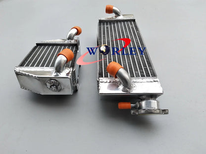 Aluminum Radiator with Orange Hose for KTM 85 SX/105 SX (2003–2012)