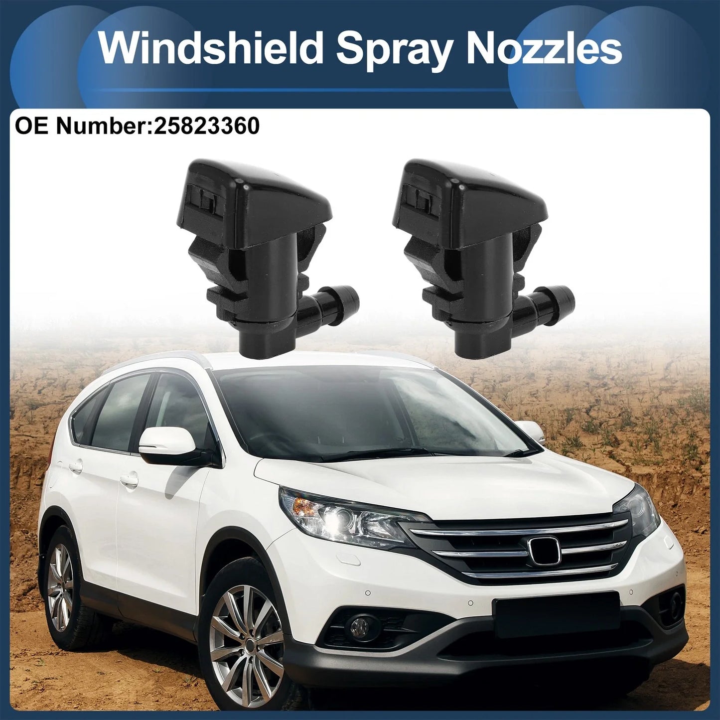 Windshield Washer Nozzle & Hose Connector for Chevrolet (2000-2006)