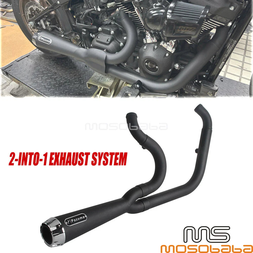 Exhaust System Kit for Harley Softail Low Rider FXLR Deluxe Fat Bob (2018-2023)