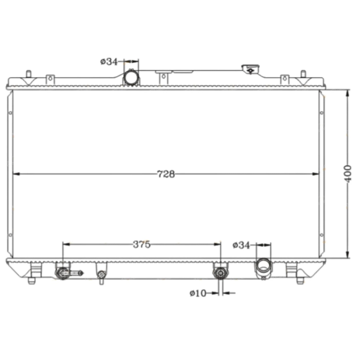 Heavy Duty Alloy Core Radiator for Toyota Camry (2002–2006)