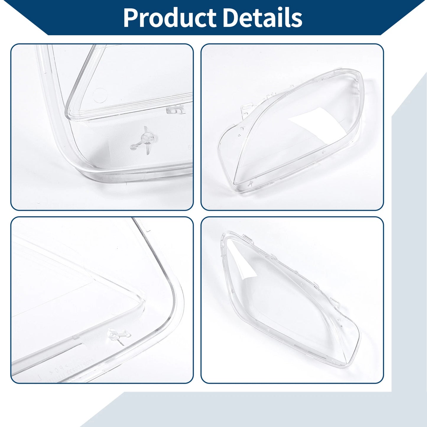 1 Pc Headlight Lens Cover for Mercedes-Benz ML350 (2012–2015) No.A1668207360