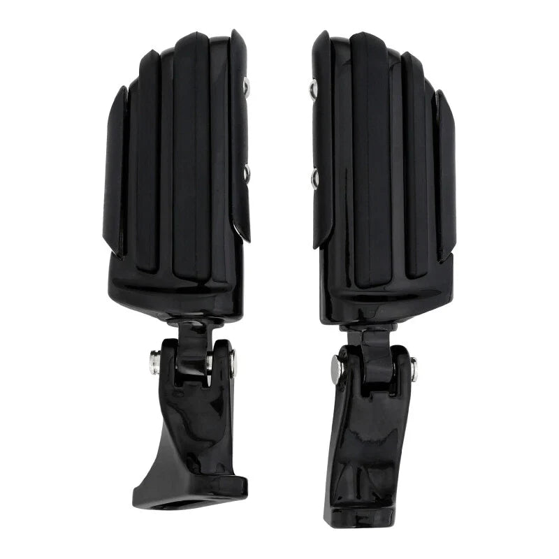 Black Rear Passenger Footpeg Pegs for Harley Road Glide (1993-2025)