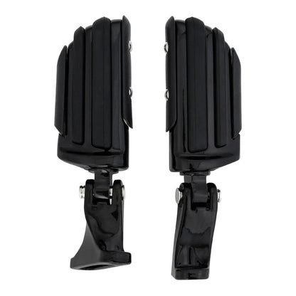 Black Rear Passenger Footpeg Pegs for Harley Road Glide (1993-2025)