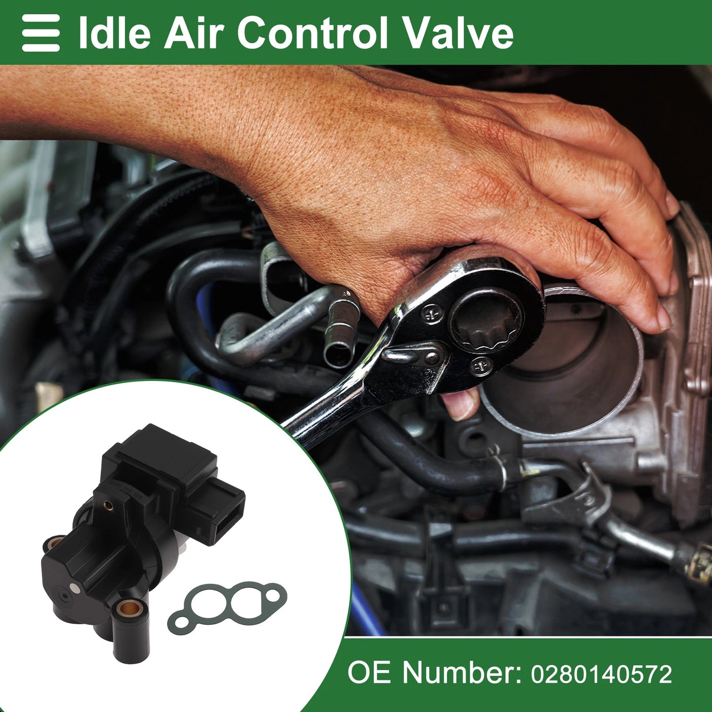 Idle Air Control Valve for Porsche 996 (1999–2001) No. 0280140572