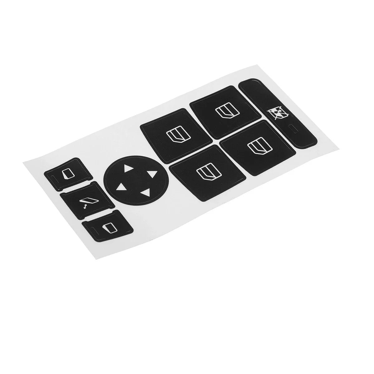 Black Window Switch Button Sticker Decal for Mercedes Benz (2007–2014)