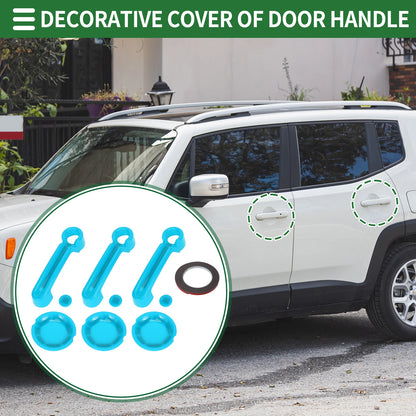 Set of 2 Exterior Door Handle Covers for Jeep Wrangler JK (2007–2018)