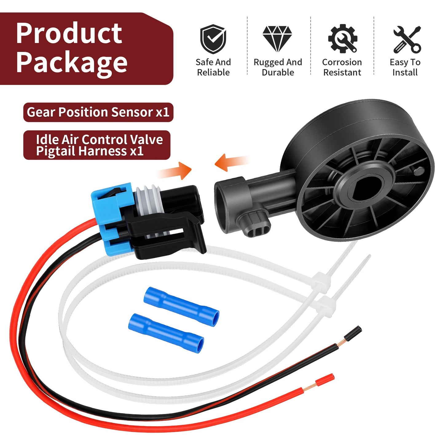 Gear Position Sensor Pigtail Harness for Polaris RZR 1000 (2014–2023)