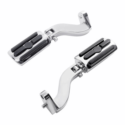 Chrome Passenger Footpeg Pegs Bracket Mount for Harley Touring (1993-2025)